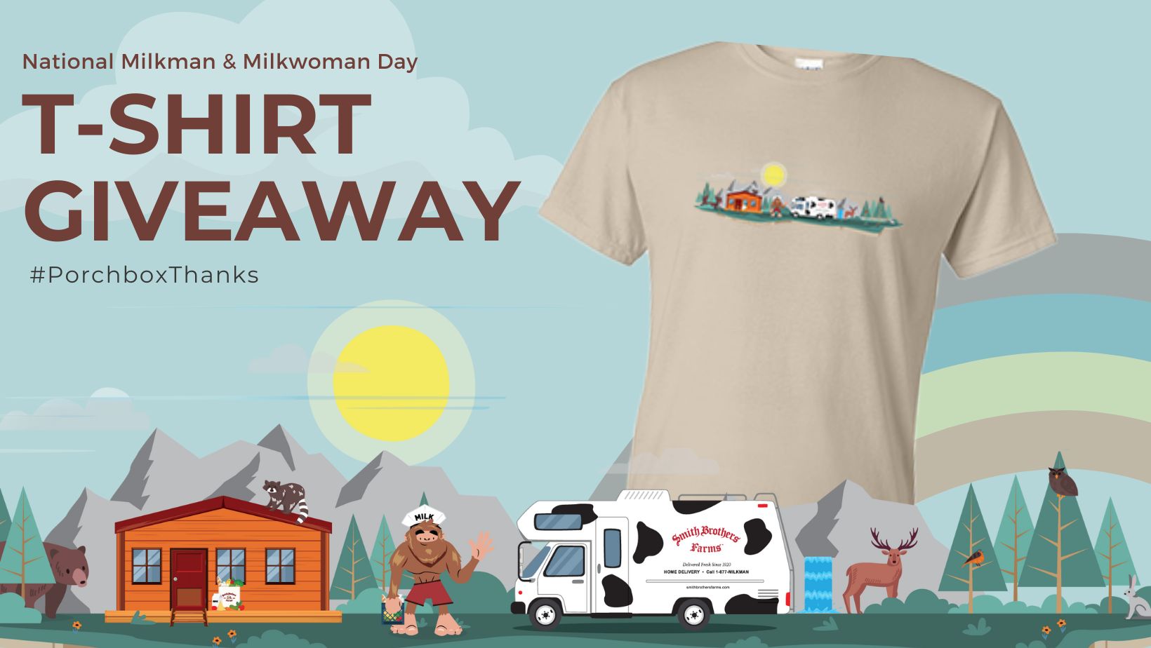 Smith Brothers Farms National Milkman & Milkwoman Day T-Shirt Giveaway width=